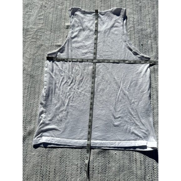 Calvin Harris Tank Large White Top Printed SunSet Heartstroke Sleeveless Mens - Picture 5 of 5